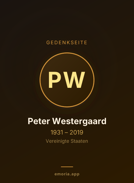Gedenkportrait von Peter Westergaard
