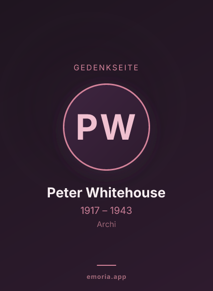 Gedenkportrait von Peter Whitehouse