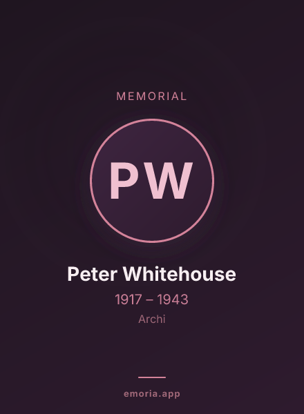 Memorial portrait of Peter Whitehouse