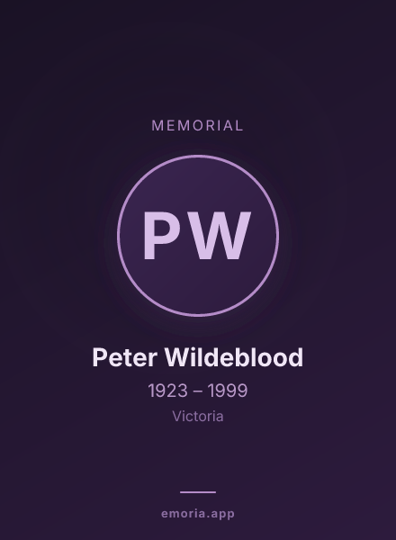 Memorial portrait of Peter Wildeblood