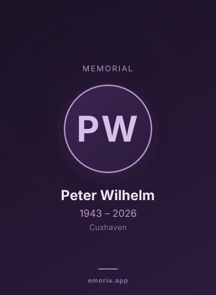 Memorial portrait of Peter Wilhelm