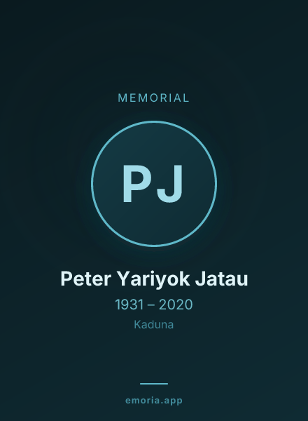 Memorial portrait of Peter Yariyok Jatau