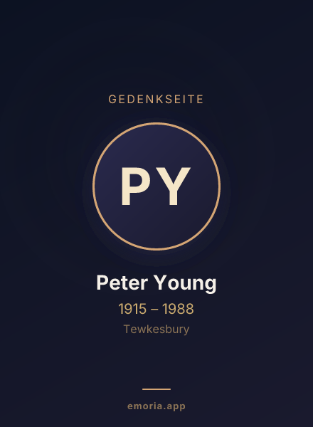 Gedenkportrait von Peter Young