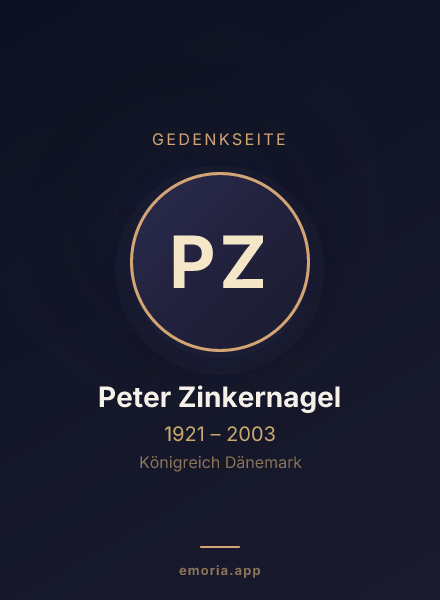 Gedenkportrait von Peter Zinkernagel