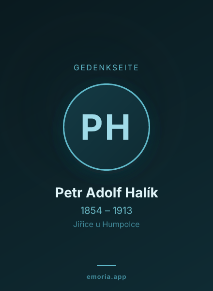 Gedenkportrait von Petr Adolf Halík