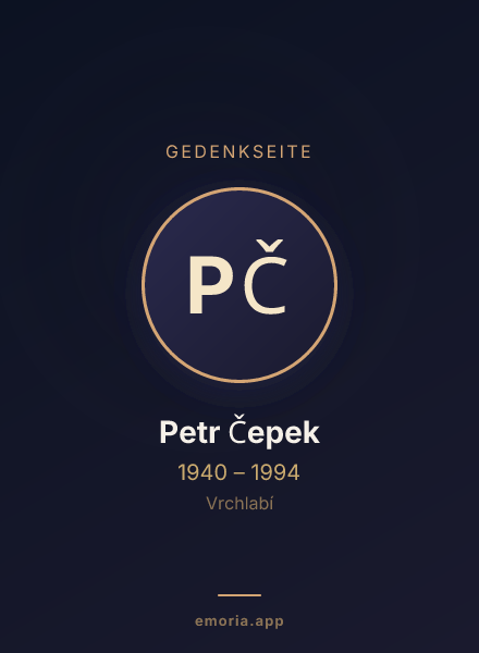 Gedenkportrait von Petr Čepek