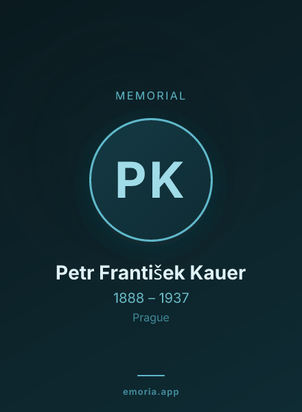 Memorial portrait of Petr František Kauer