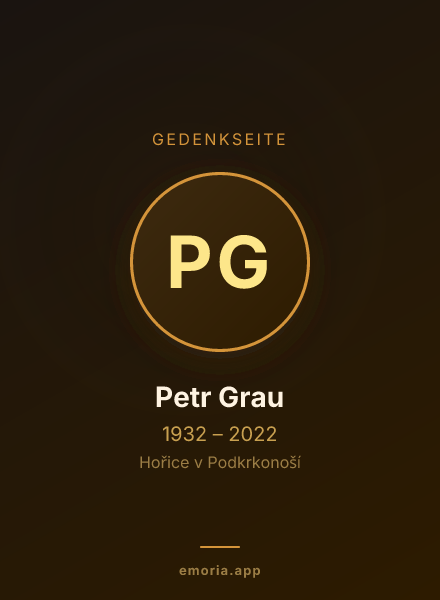 Gedenkportrait von Petr Grau