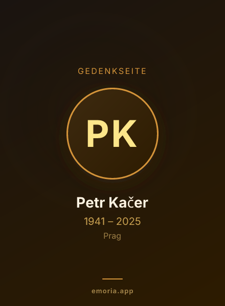 Gedenkportrait von Petr Kačer