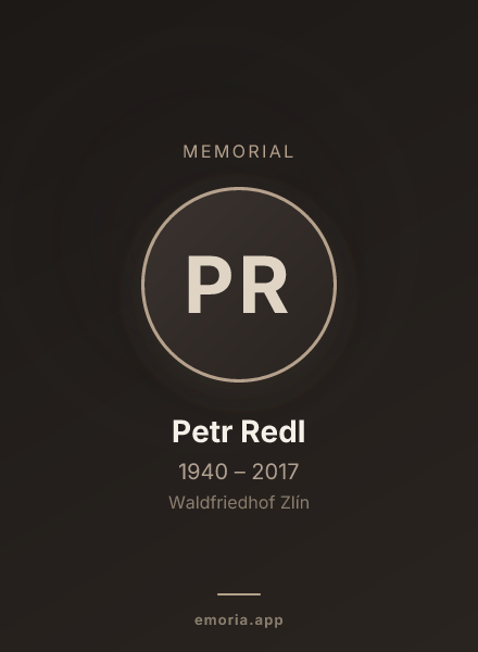 Memorial portrait of Petr Redl