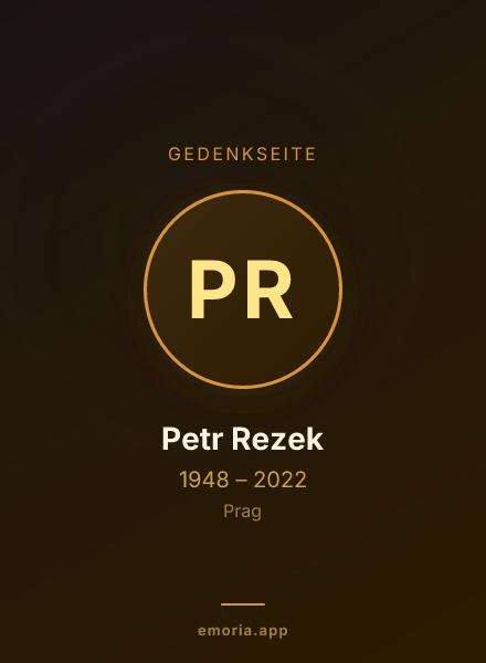 Gedenkportrait von Petr Rezek