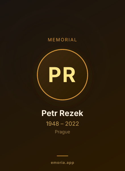 Memorial portrait of Petr Rezek