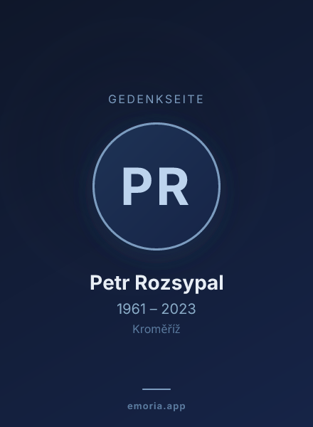 Gedenkportrait von Petr Rozsypal