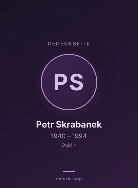 Gedenkportrait von Petr Skrabanek