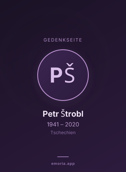 Gedenkportrait von Petr Štrobl