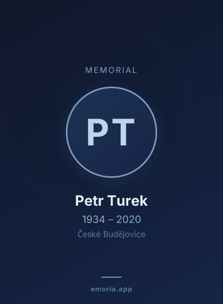 Memorial portrait of Petr Turek