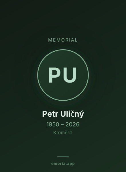 Memorial portrait of Petr Uličný