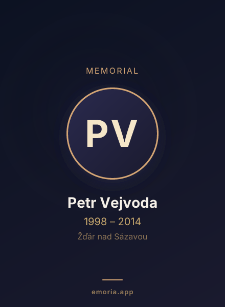 Memorial portrait of Petr Vejvoda