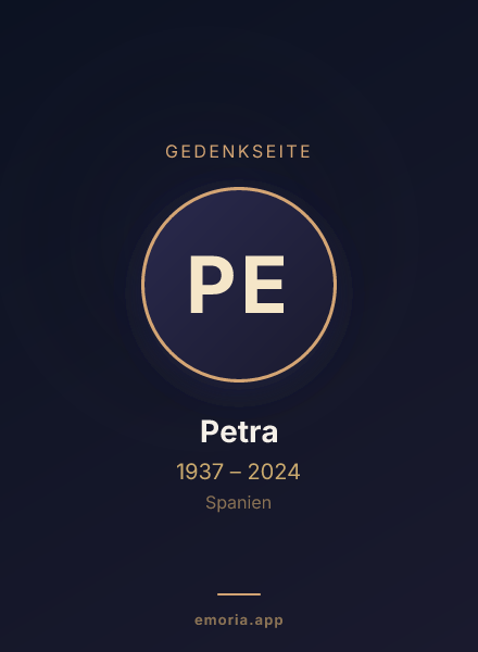 Gedenkportrait von Petra
