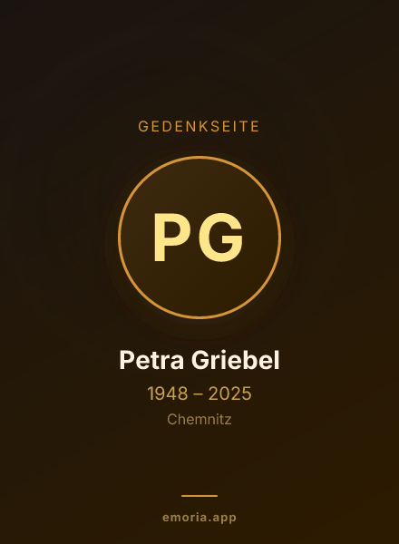 Gedenkportrait von Petra Griebel