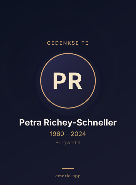 Gedenkportrait von Petra Richey-Schneller