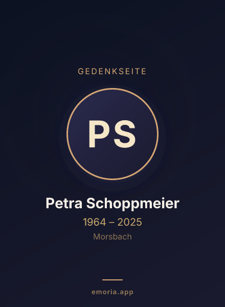Gedenkportrait von Petra Schoppmeier