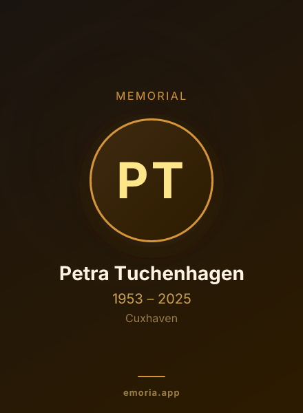 Memorial portrait of Petra Tuchenhagen