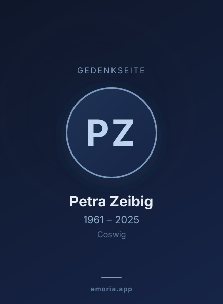 Gedenkportrait von Petra Zeibig