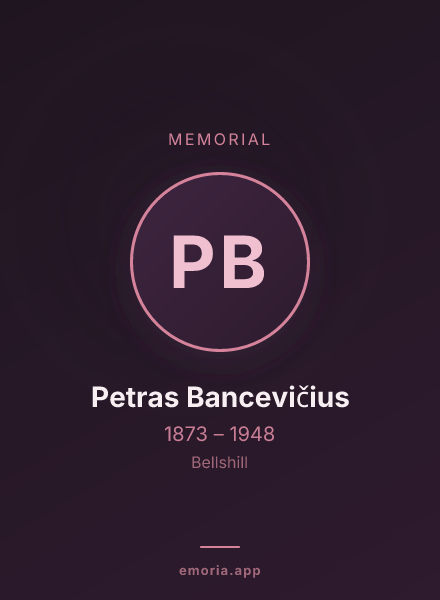 Memorial portrait of Petras Bancevičius