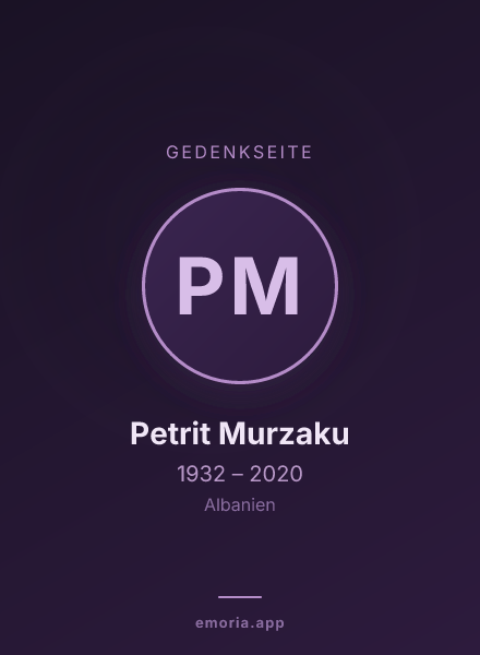 Gedenkportrait von Petrit Murzaku