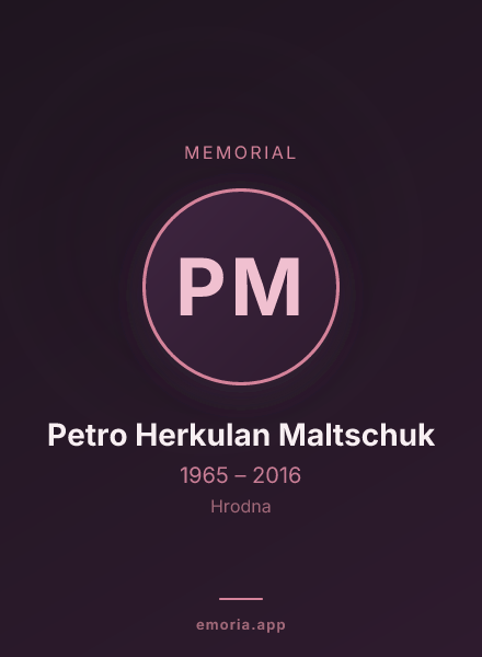 Memorial portrait of Petro Herkulan Maltschuk