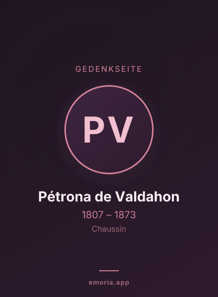 Gedenkportrait von Pétrona de Valdahon