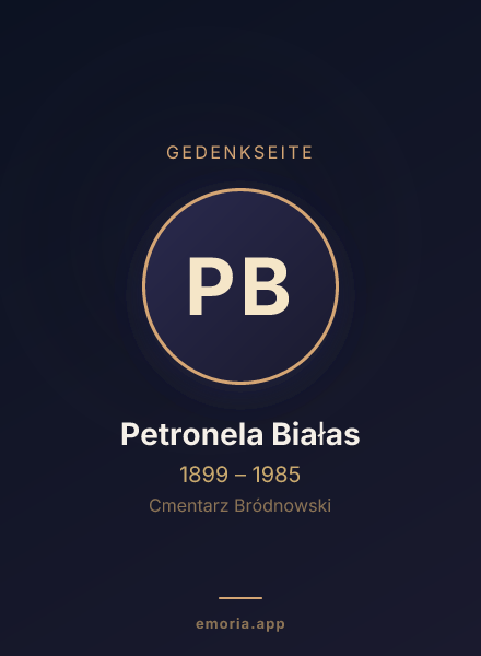 Gedenkportrait von Petronela Białas