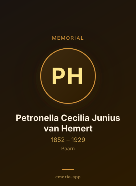 Memorial portrait of Petronella Cecilia Junius van Hemert