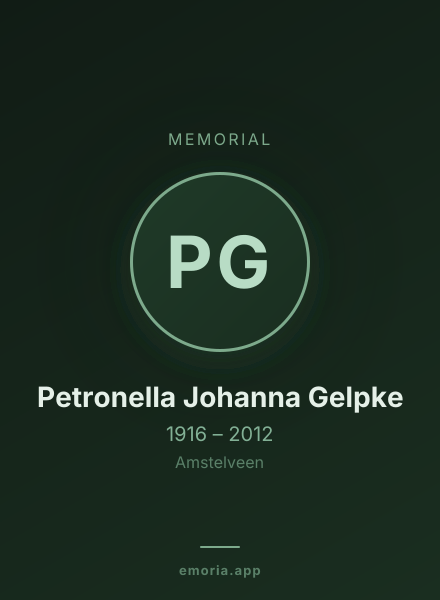 Memorial portrait of Petronella Johanna Gelpke