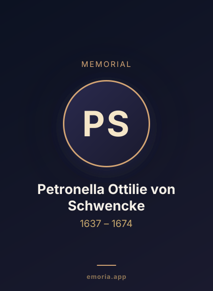 Memorial portrait of Petronella Ottilie von Schwencke