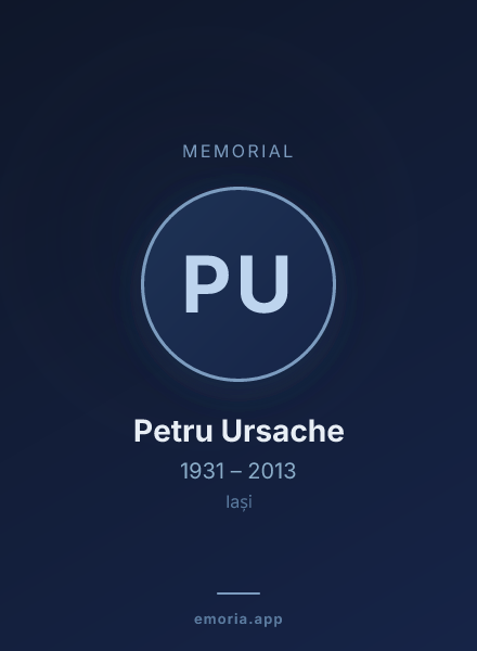 Memorial portrait of Petru Ursache