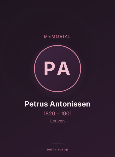 Memorial portrait of Petrus Antonissen
