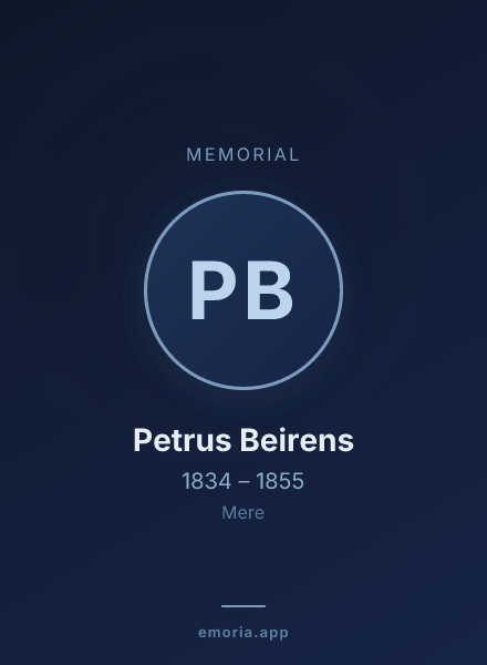 Memorial portrait of Petrus Beirens