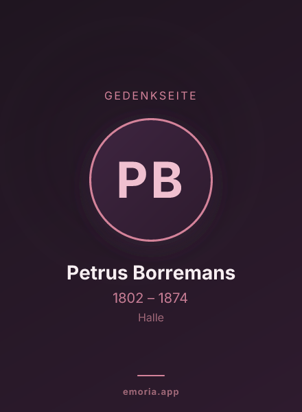 Gedenkportrait von Petrus Borremans