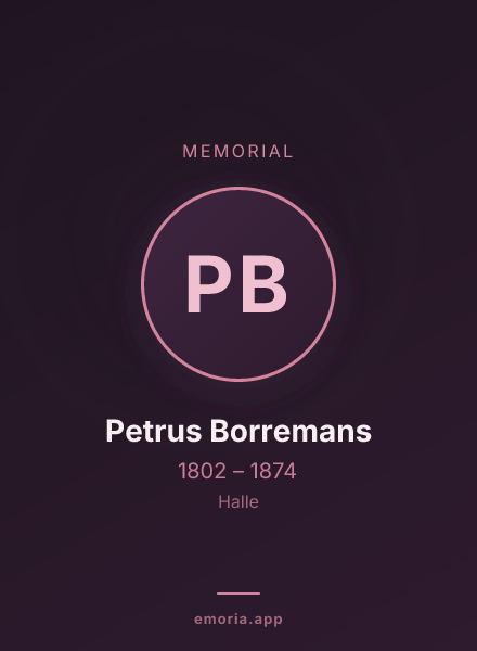 Memorial portrait of Petrus Borremans