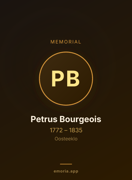 Memorial portrait of Petrus Bourgeois