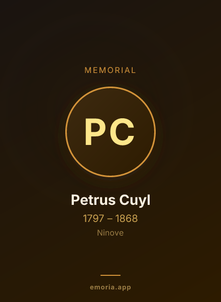 Memorial portrait of Petrus Cuyl