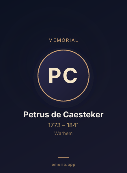 Memorial portrait of Petrus de Caesteker