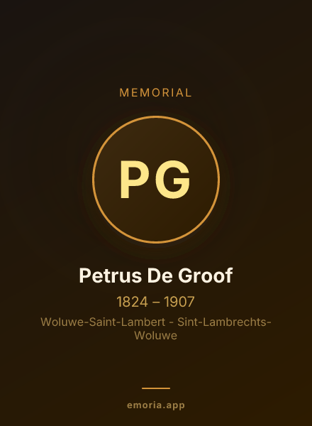 Memorial portrait of Petrus De Groof