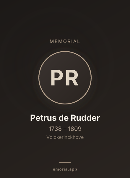 Memorial portrait of Petrus de Rudder