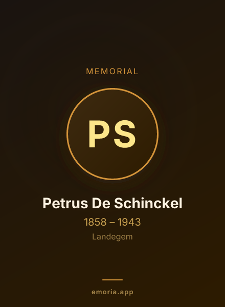 Memorial portrait of Petrus De Schinckel