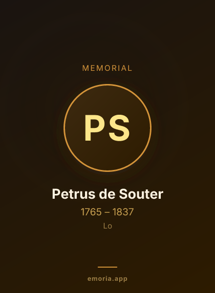 Memorial portrait of Petrus de Souter