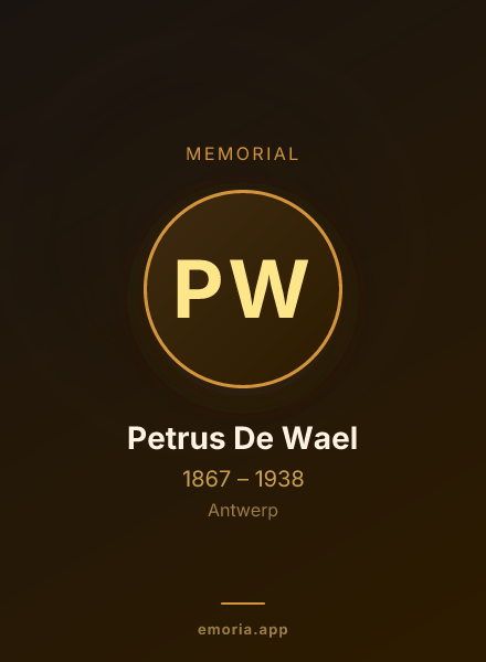 Memorial portrait of Petrus De Wael