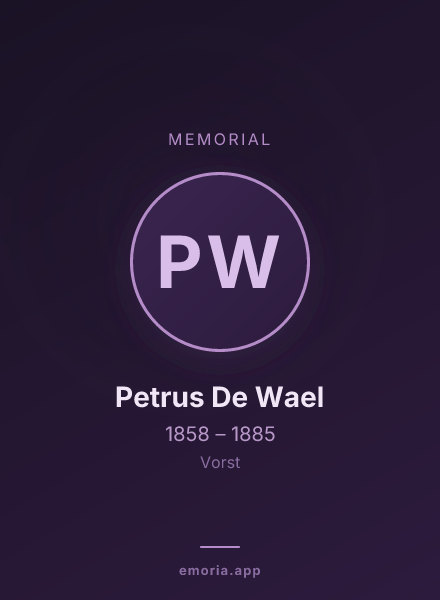 Memorial portrait of Petrus De Wael